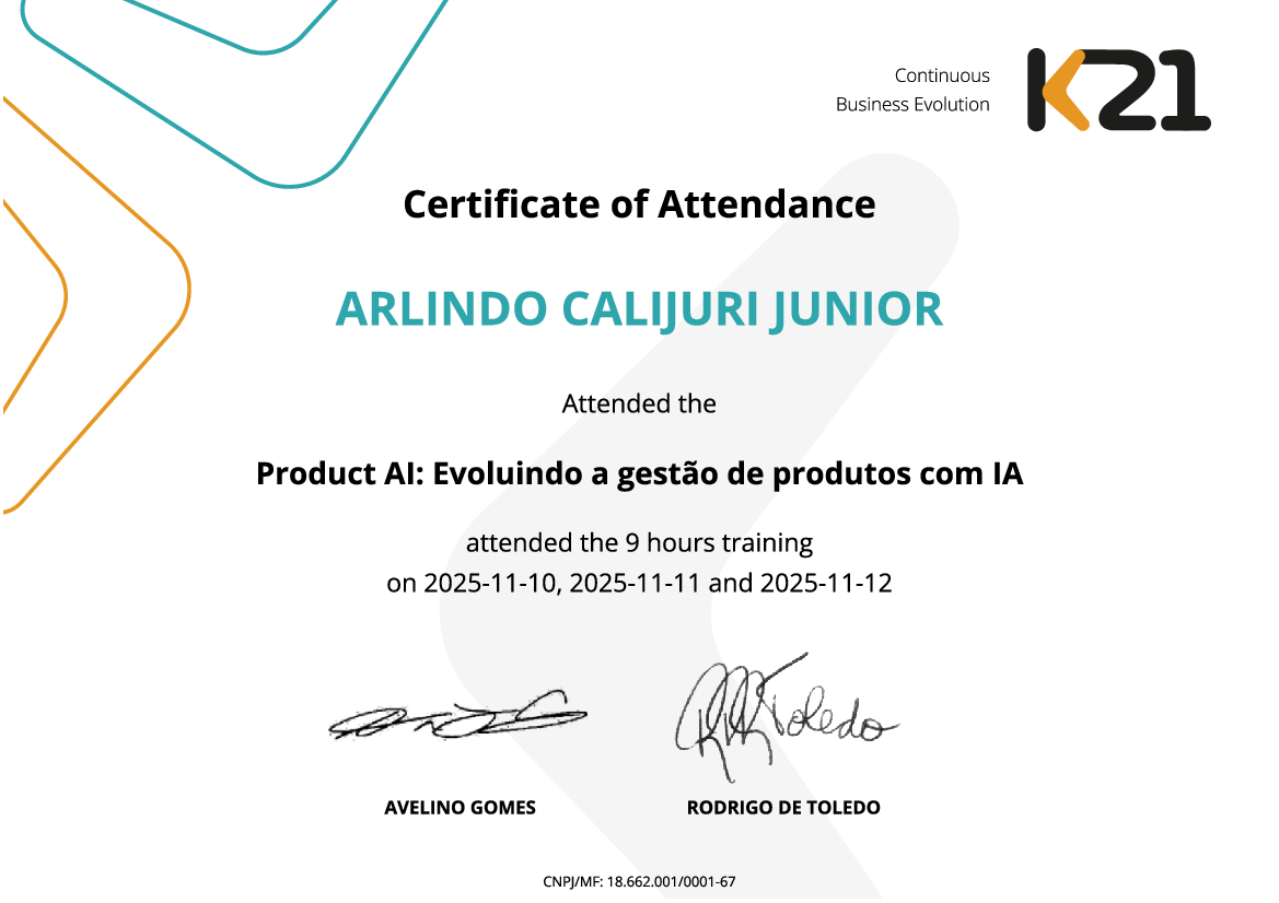 Certificado K21